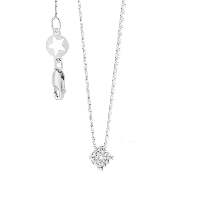 Comete Collana in Oro, Rose di Diamanti GLB1609