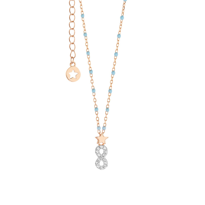 Comete Girocollo in Argento numero 8 GLA206