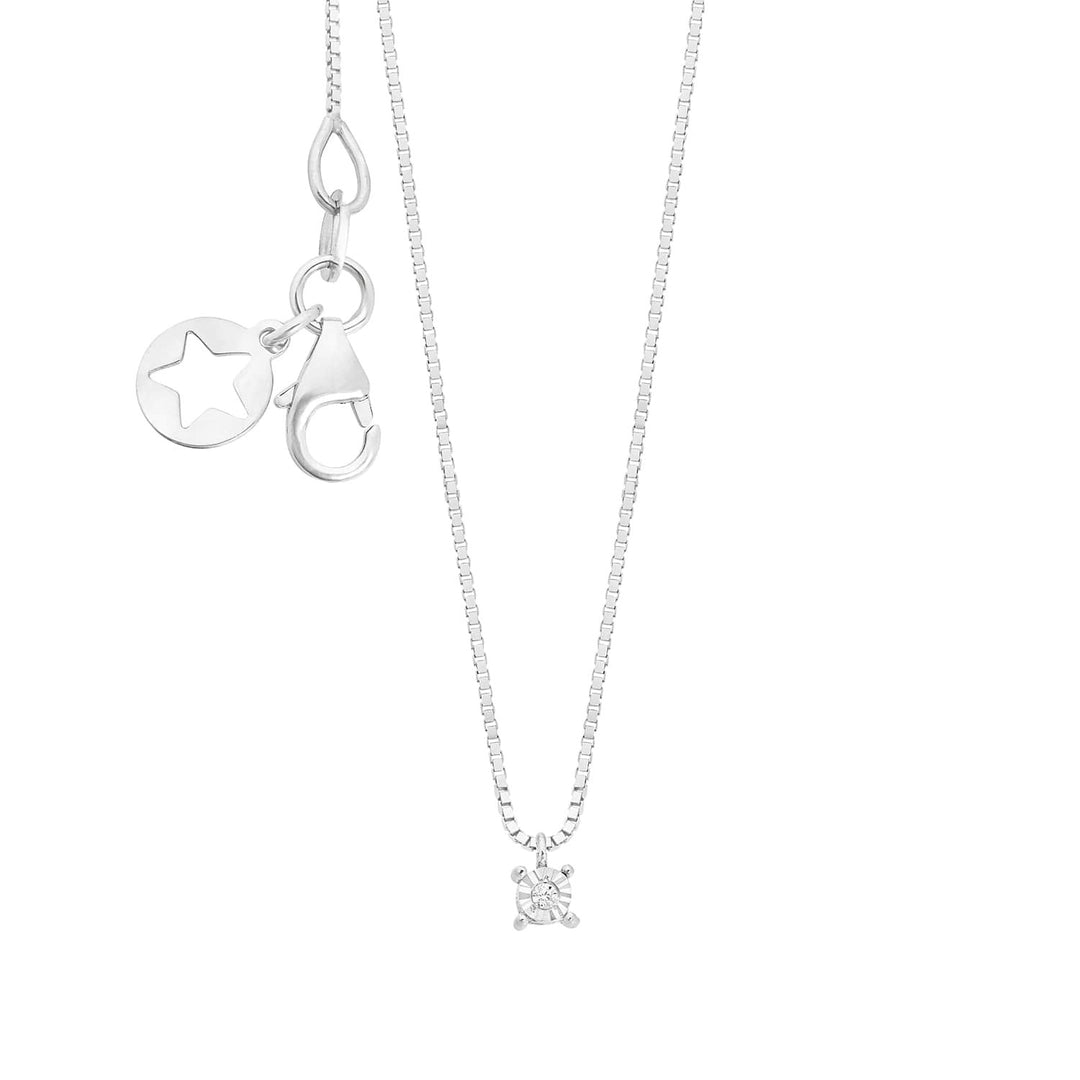 Comete Collana in Oro bianco 375‰ e Diamante bianco KGLB1414