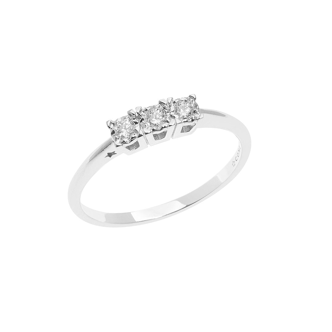 Comete Anello Trilogy in Oro e Diamanti ANB2640