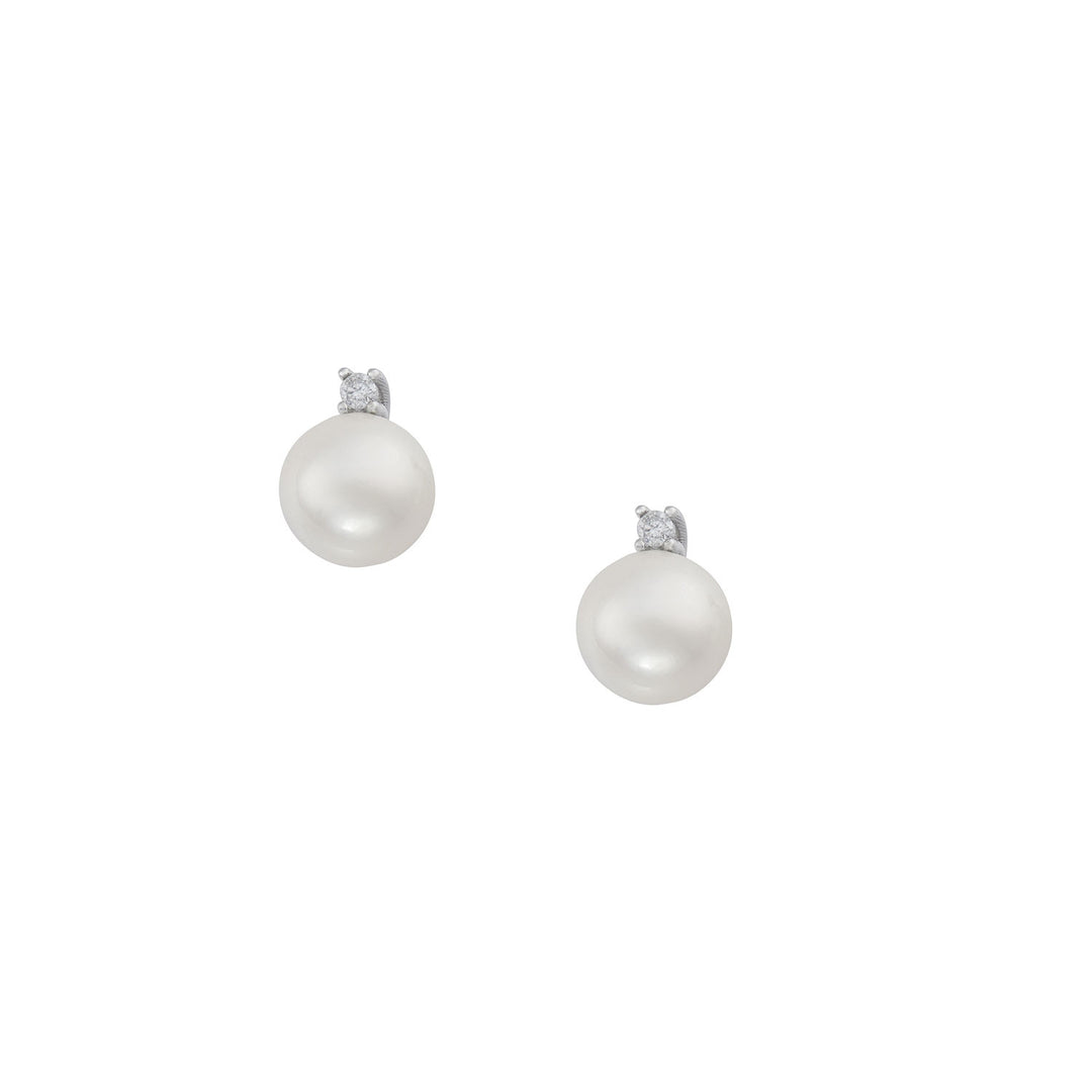 Comete Orecchini con Perla in Oro e Diamante ORP764
