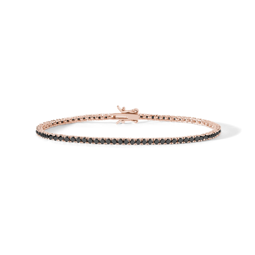 Comete Tennis in Argento 925‰ rosè e zirconi neri UBR901M19