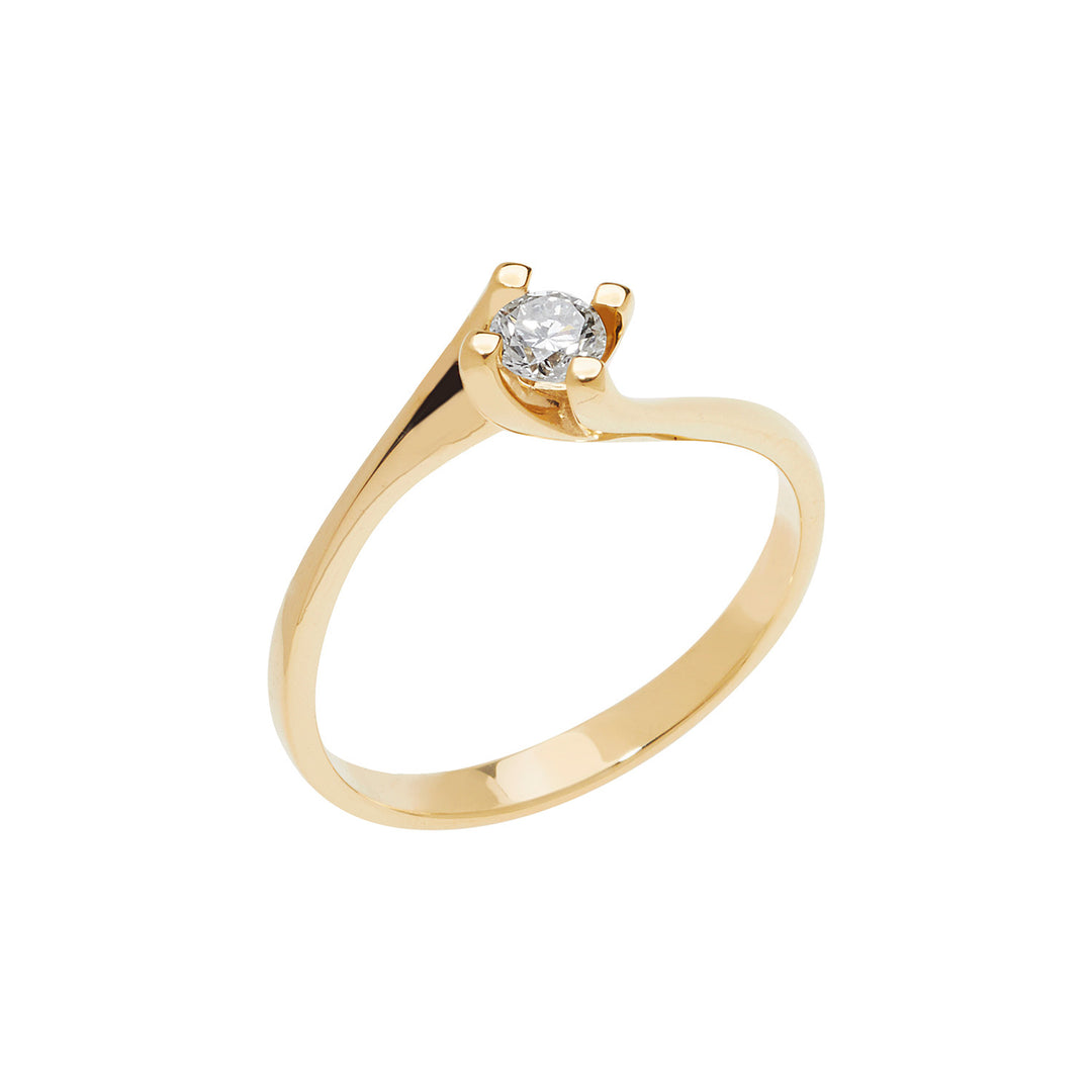 Comete Solitario Valentino in Oro Giallo e Diamante ANB2038G