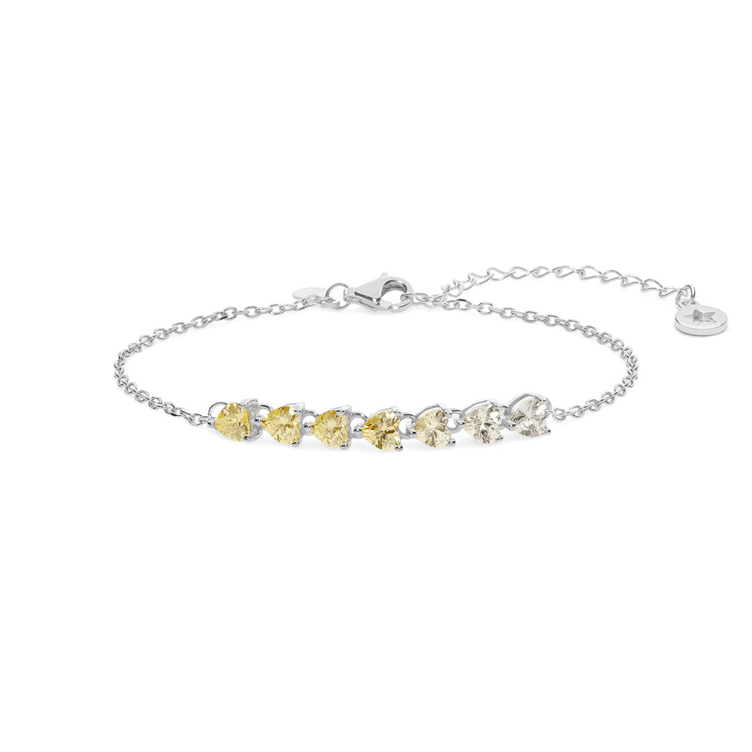 Comete Bracciale cuori in Argento degradè BRA234