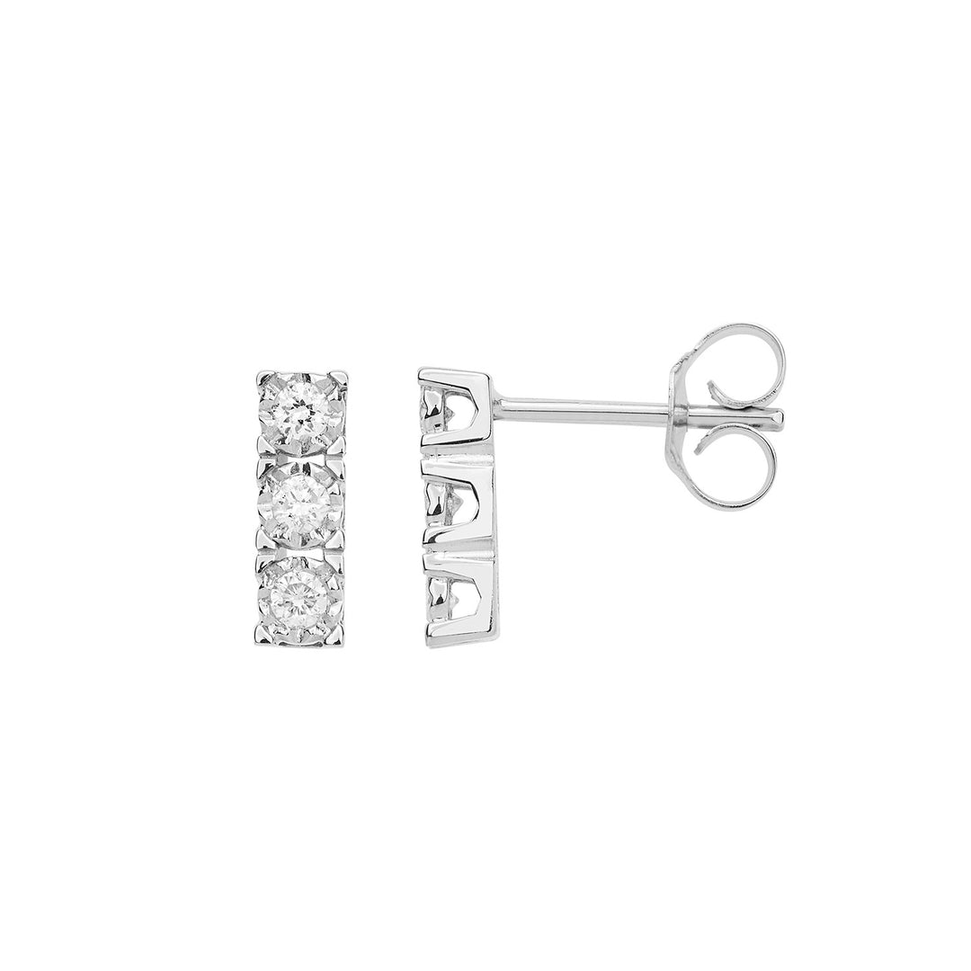 Comete Orecchini Trilogy in Oro e Diamanti Bianchi ORB1084