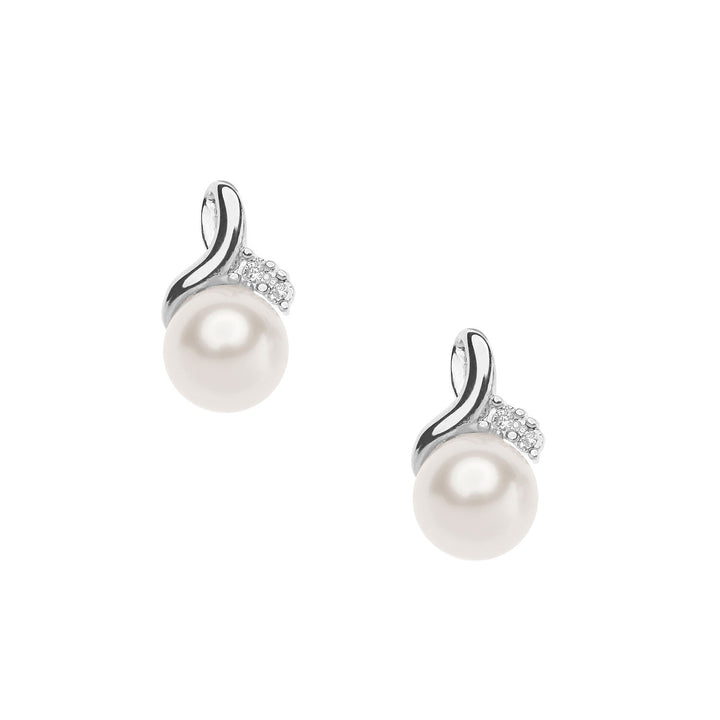 Comete Orecchini in Oro con Perle e Diamanti ORP742