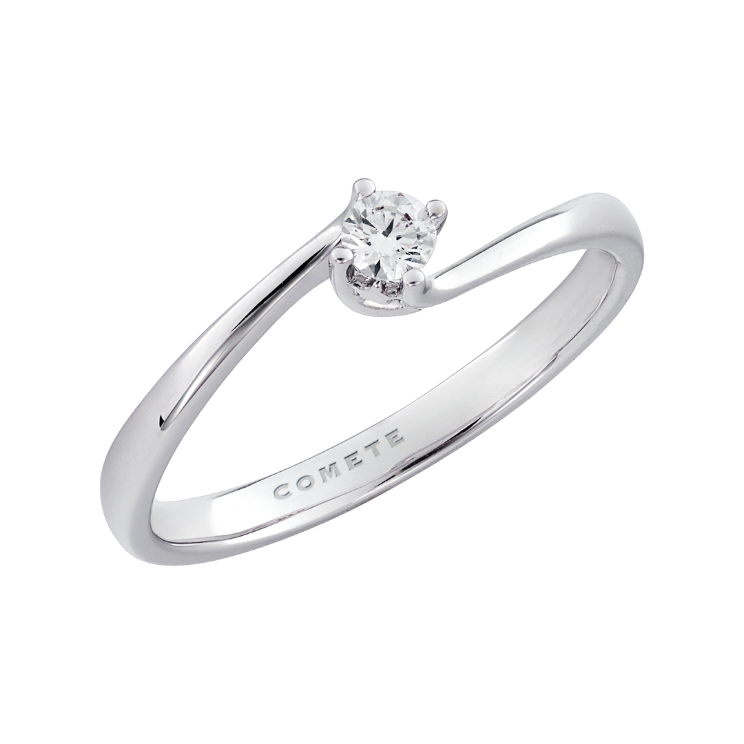 Comete Solitario in Oro 750‰ e Diamante bianco ANB2712