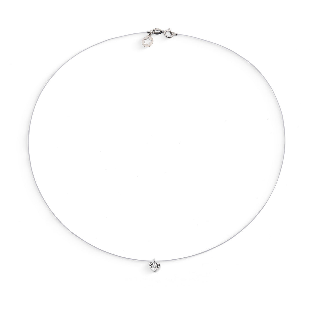Comete Girocollo in oro  bianco 375‰ e diamante KGLB1428