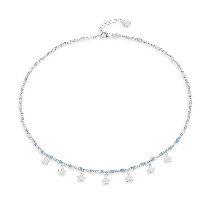 Comete Girocollo in Argento Stella GLA252