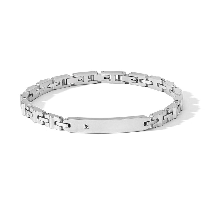 Comete Bracciale acciaio con zircone nero UBR1204