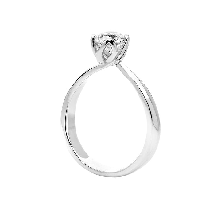 Comete Solitario Petali in Oro e Diamante ANB2202