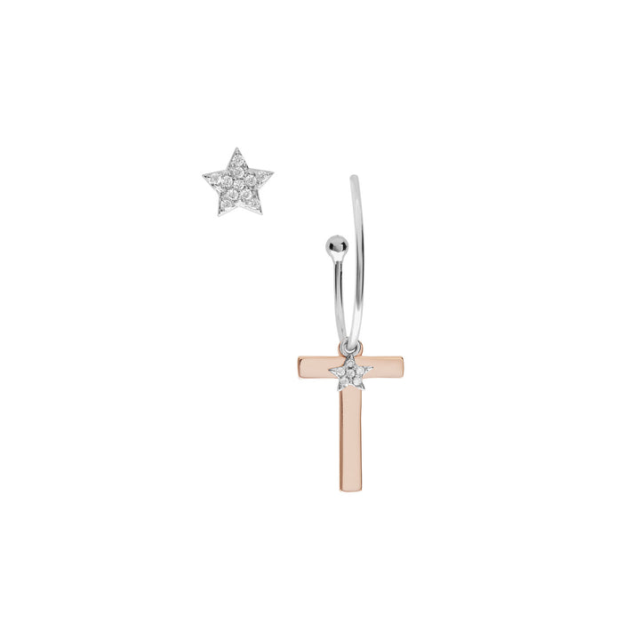 Comete Orecchini in Argento Lettera T ORA167