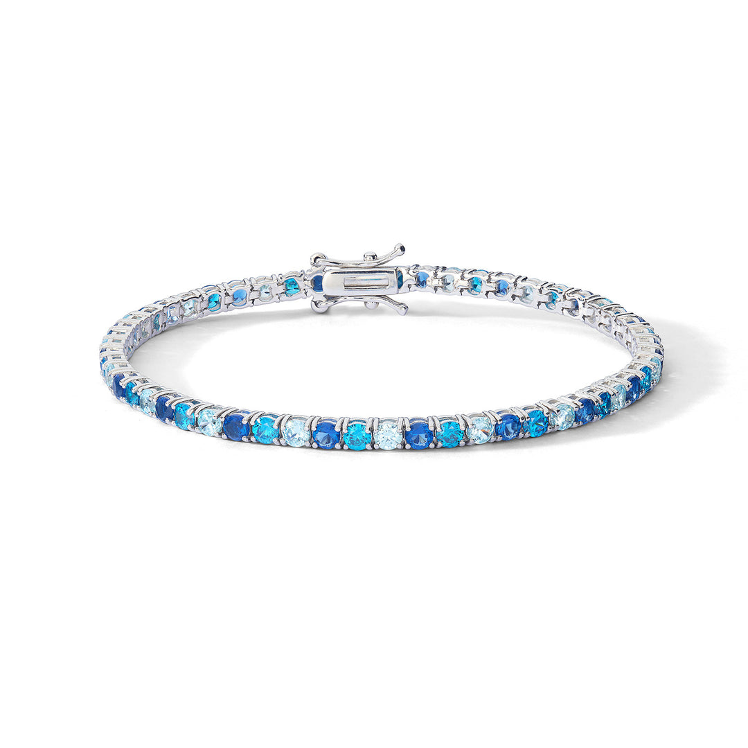 Comete Bracciale in Argento con Zirconi Zaffiro, Topazio e Acquamarina BRA267M17