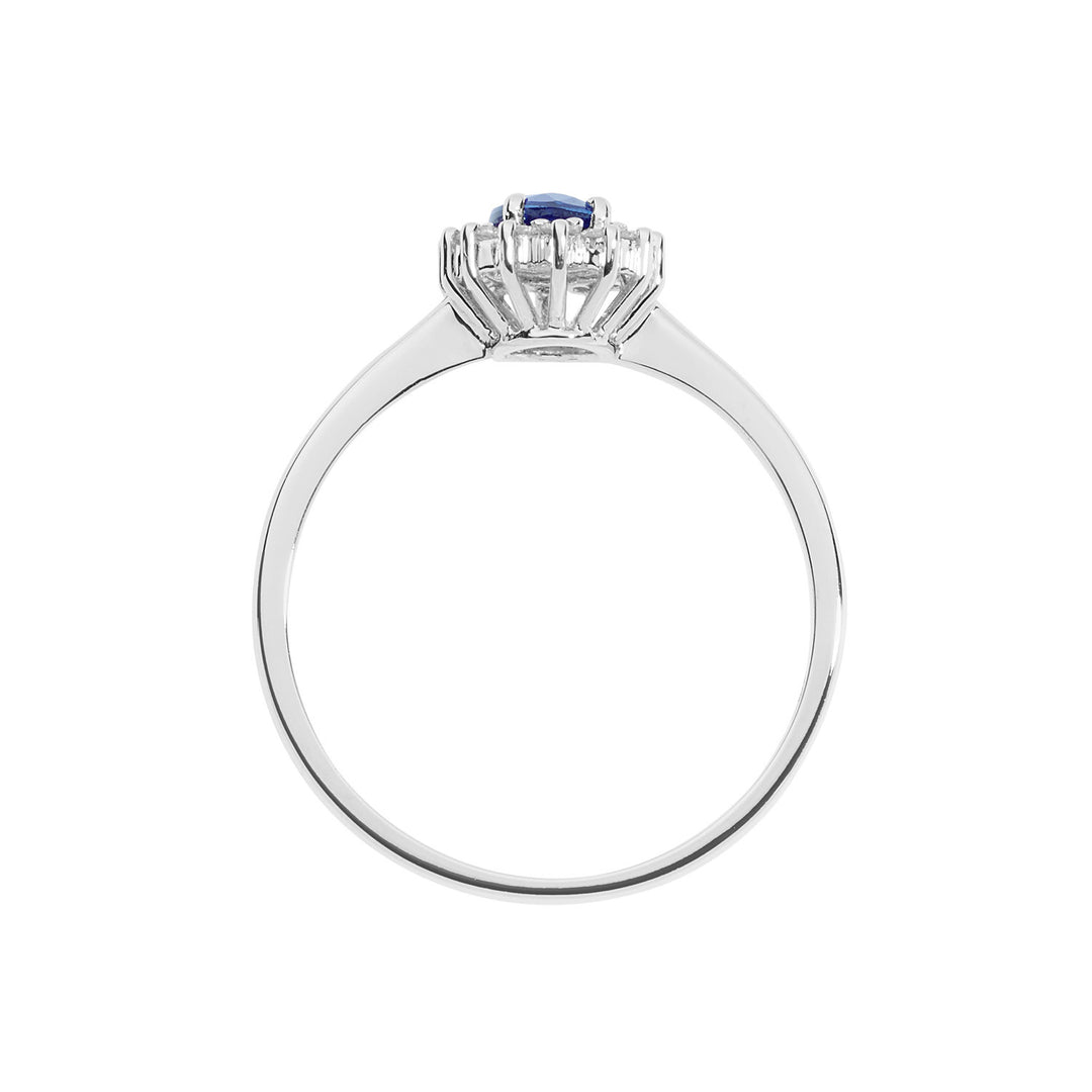 Comete Anello in Oro Diamanti e Smeraldo ovale ANB2571S3