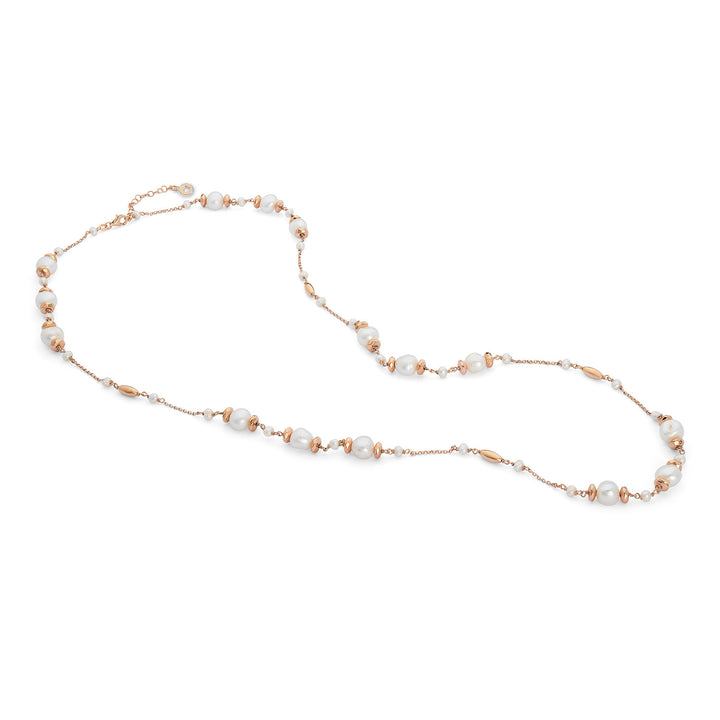 Comete Collana Argento 925‰ con Perle Acquadolce, Ematite rosè GLA285