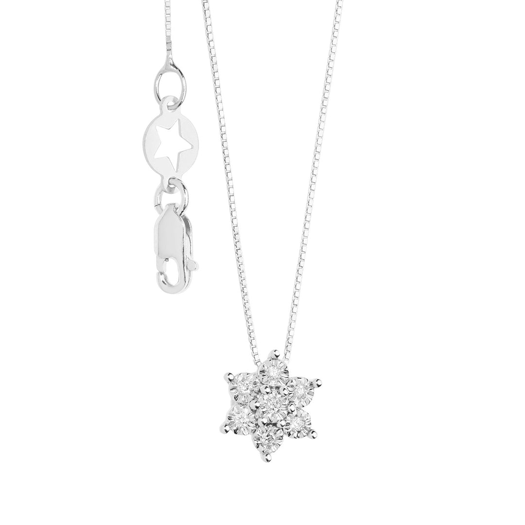 Comete Collana in Oro bianco con Diamanti Momenti GLB1629