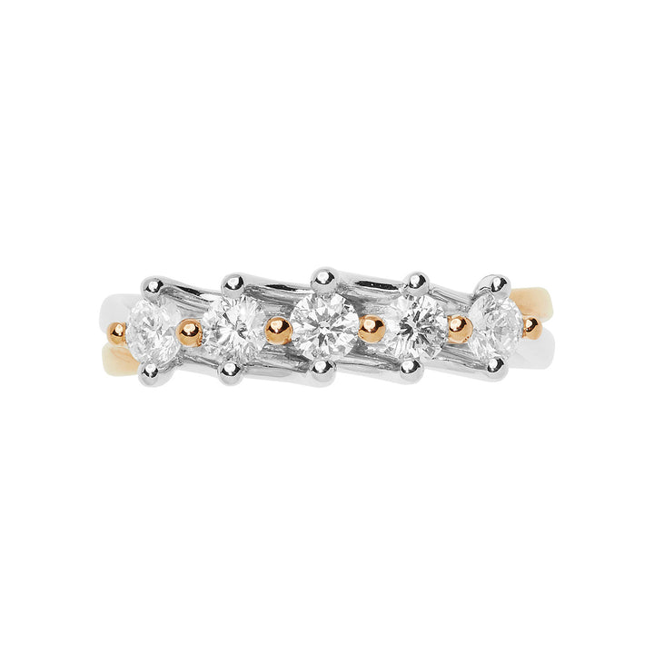 Comete Fedina in Oro rosa e bianco con Diamanti ANB2660