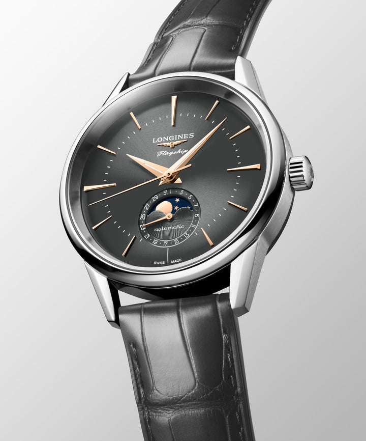 LONGINES – FLAGSHIP HERITAGE MOONPHASE – L4.815.4.52.2
