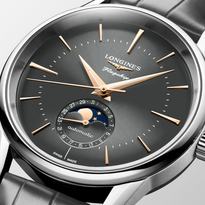 LONGINES – FLAGSHIP HERITAGE MOONPHASE – L4.815.4.52.2