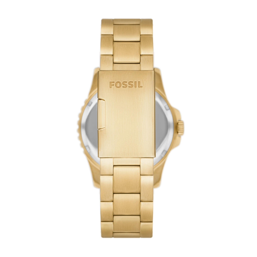 Fossil orologio Fossil Blue a tre sfere con datario e bracciale in acciaio color oro FS5950 - Capodagli 1937