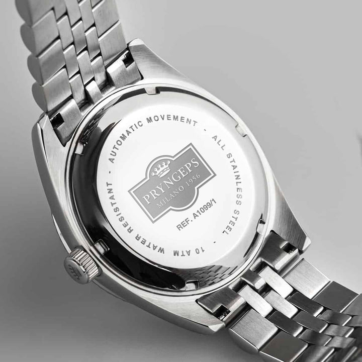 Pryngeps Erre X 40 mm schwarze Automatik-Stahluhr A1099/1 NE