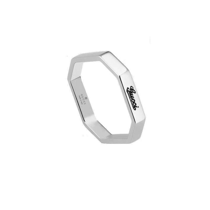 Gucci anello oro bianco 18kt misura 24 201946 J8500 9000