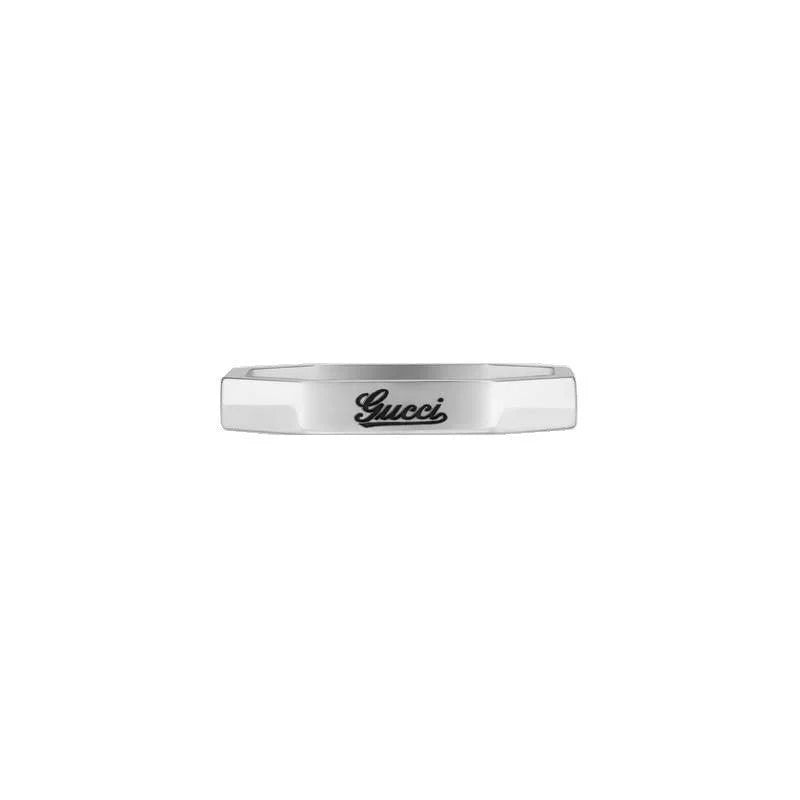 Gucci anello oro bianco 18kt misura 13 201946 J8500 9000