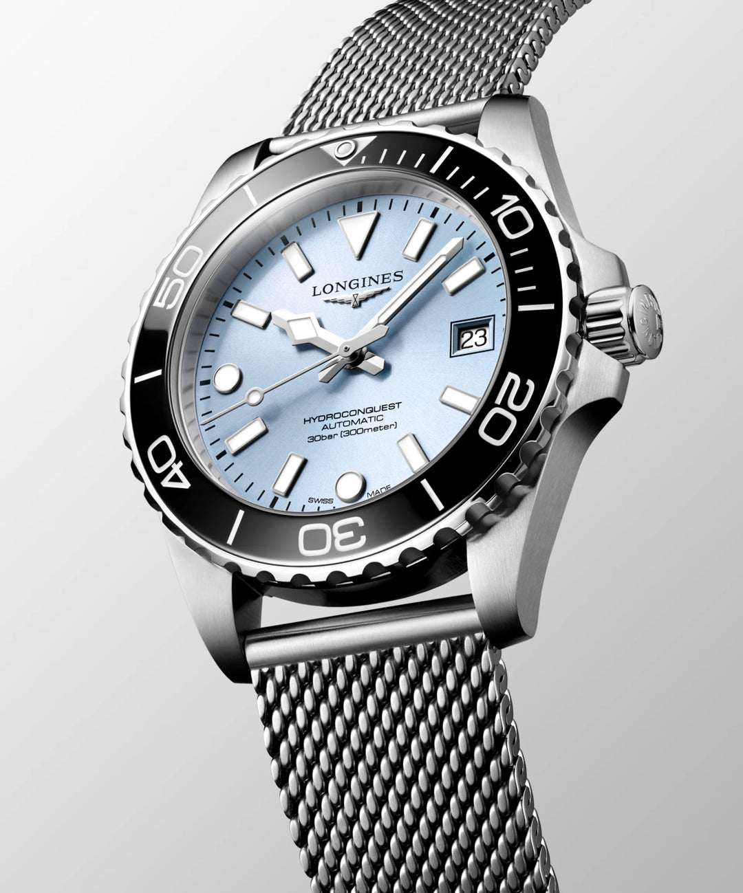 Longines orologio Hydroconquest 39mm azzurro automatico acciaio L3.779.4.99.6