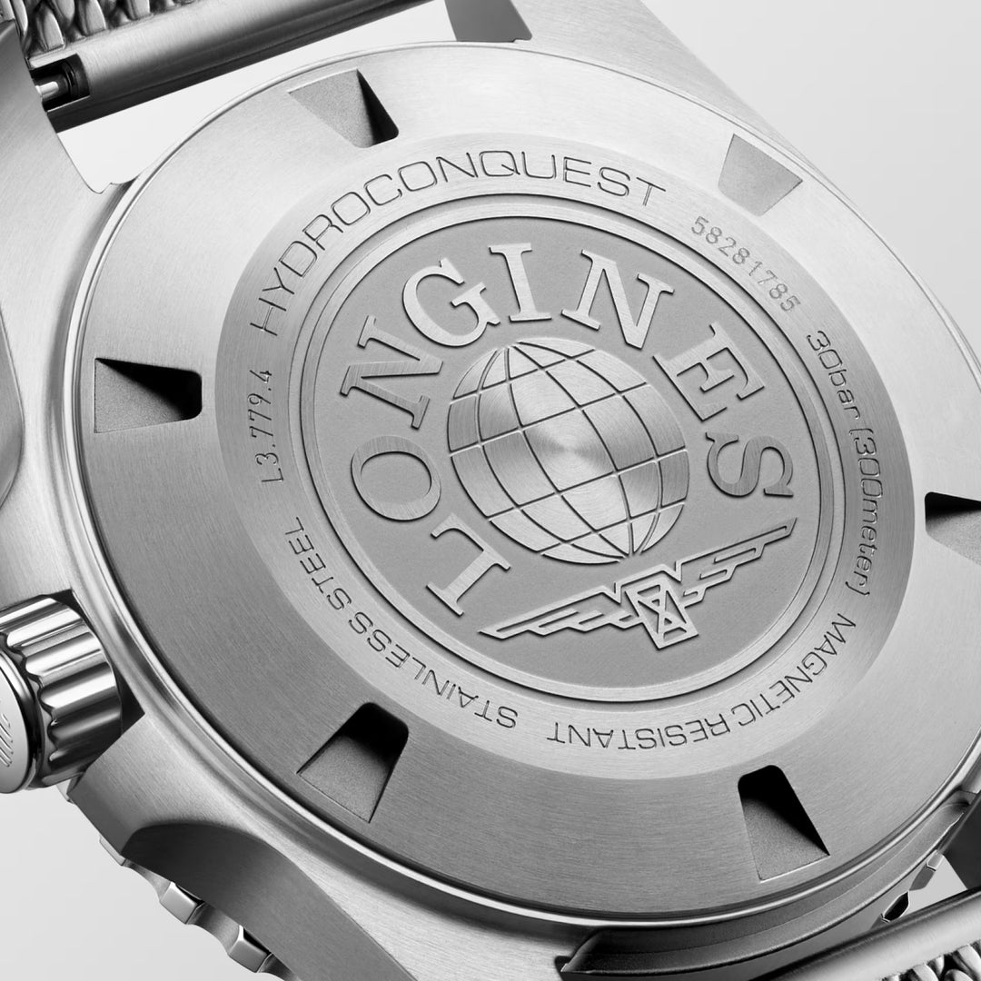 Longines orologio Hydroconquest 39mm azzurro automatico acciaio L3.779.4.99.6