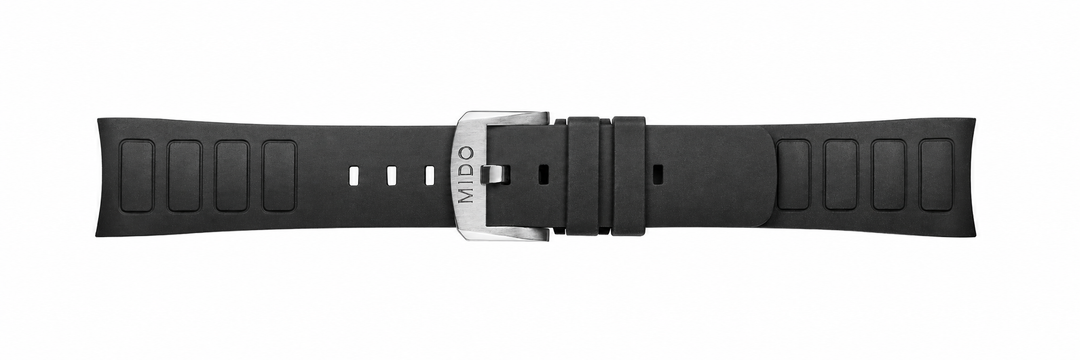 Mido cinturino Multifort TV silicone nero fibbia acciaio M852018741 + M610018742