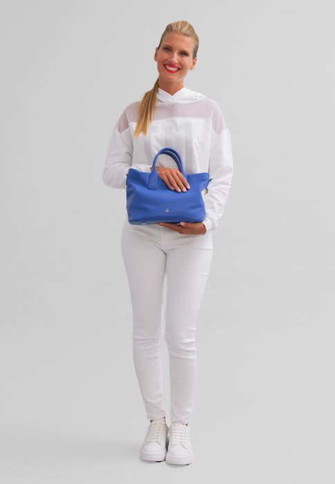 DUDU Borsa Donna a Mano in Pelle con Tracolla, Borsa Media Piccola a Spalla con Cerniera e Tracolla Staccabile, Borsetta Elegante Colorata