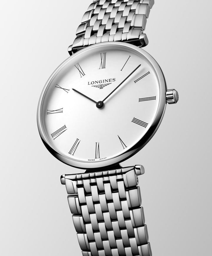Longines orolgio La Grande Classique De Longines 38mm bianco quarzo acciaio L4.866.4.11.6