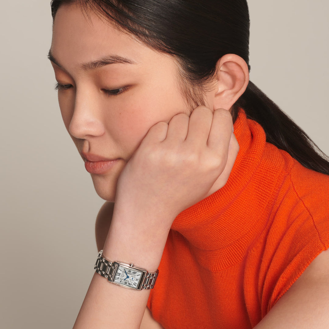 Longines orologio DolceVita 20,80x32mm argento acciaio quarzo L5.255.4.71.6