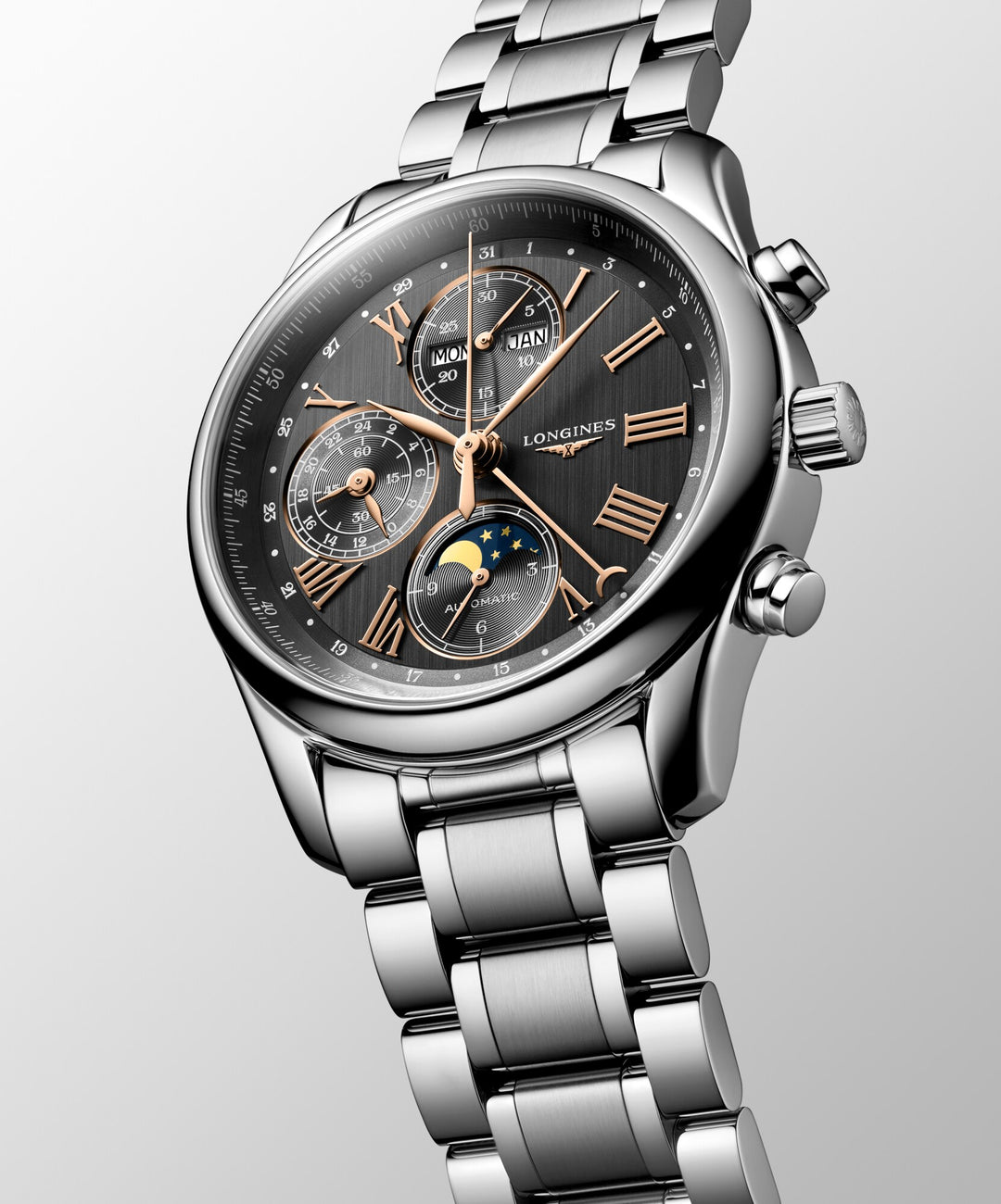 LONGINES – THE LONGINES MASTER COLLECTION CHRONO MOONPHASE – L2.673.4.61.6