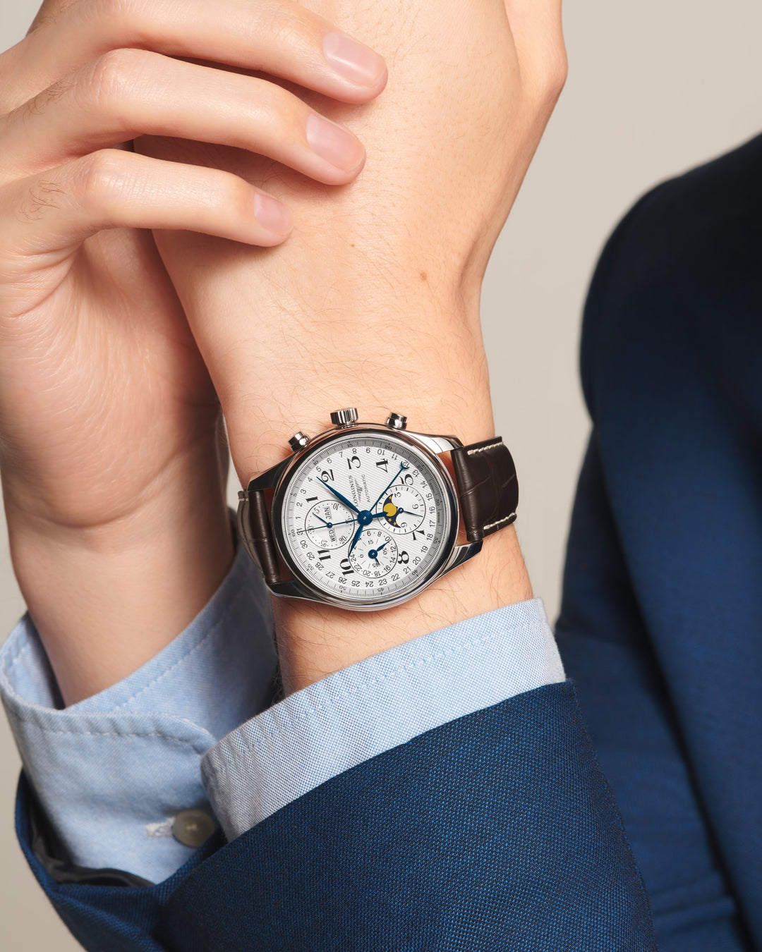 LONGINES – THE LONGINES MASTER COLLECTION CHRONO MOONPHASE – L2.773.4.78.3