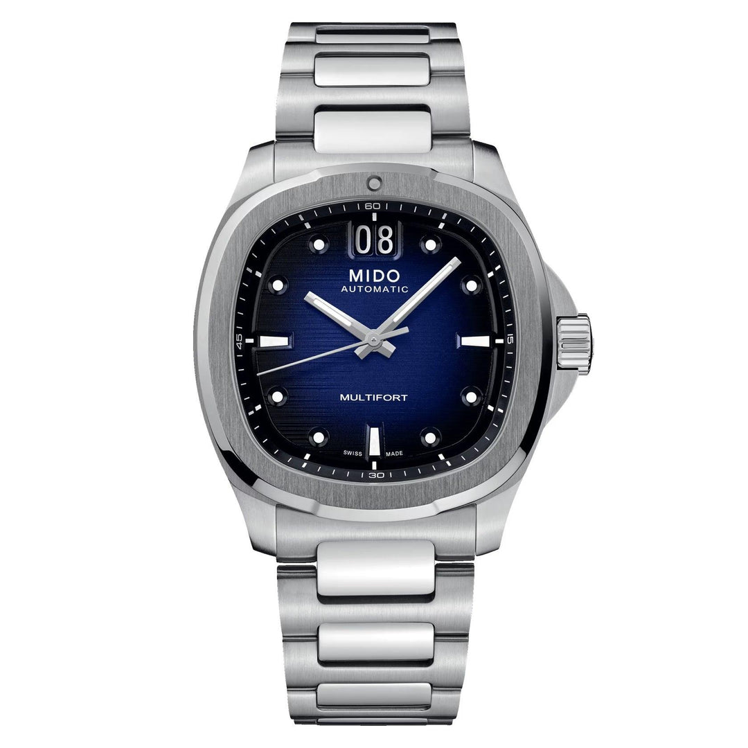 Mido orologio Multifort TV Big Date 40mm blu acciaio automatico M049.526.11.041.00 - Capodagli 1937