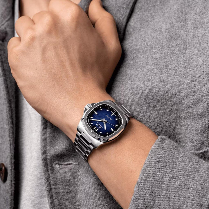 Mido orologio Multifort TV Big Date 40mm blu acciaio automatico M049.526.11.041.00 - Capodagli 1937