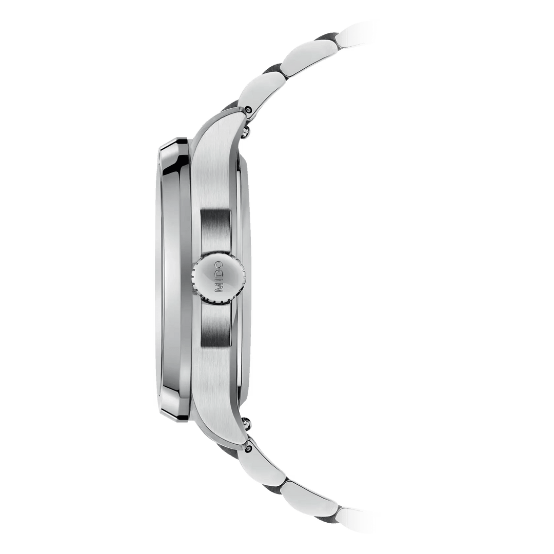 Mido orologio Multifort TV Big Date 40mm verde acciaio automatico M049.526.11.091.00 - Capodagli 1937