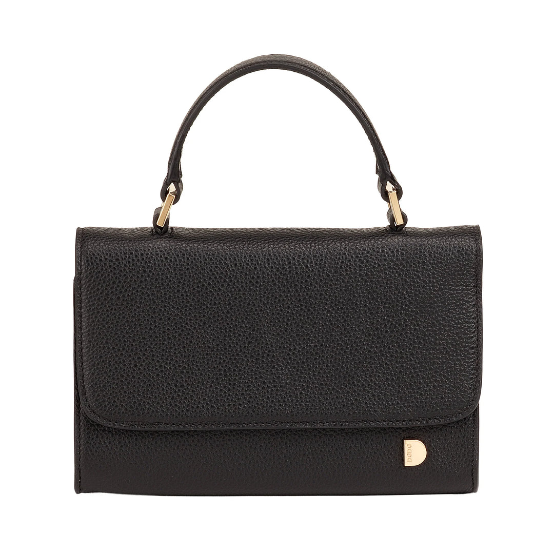 DUDU Borsa Donna Piccola in Vera Pelle Made in Italy, Borsa a Mano e Tracolla, Pelle Pieno Fiore o Scamosciata - Mini Bag con Tracolla Regolabile e Rimovibile, Patta con Chiusura Magnetica