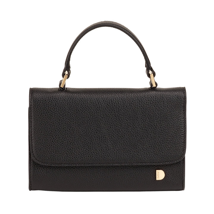 DUDU Borsa Donna Piccola in Vera Pelle Made in Italy, Borsa a Mano e Tracolla, Pelle Pieno Fiore o Scamosciata - Mini Bag con Tracolla Regolabile e Rimovibile, Patta con Chiusura Magnetica