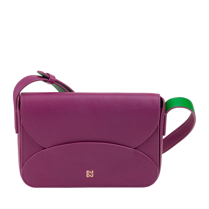 DUDU Mini Borsa a Tracolla Donna in Pelle - Borsa Donna Piccola Elegante Crossbody con Tracolla Regolabile, Compatta, Envelope