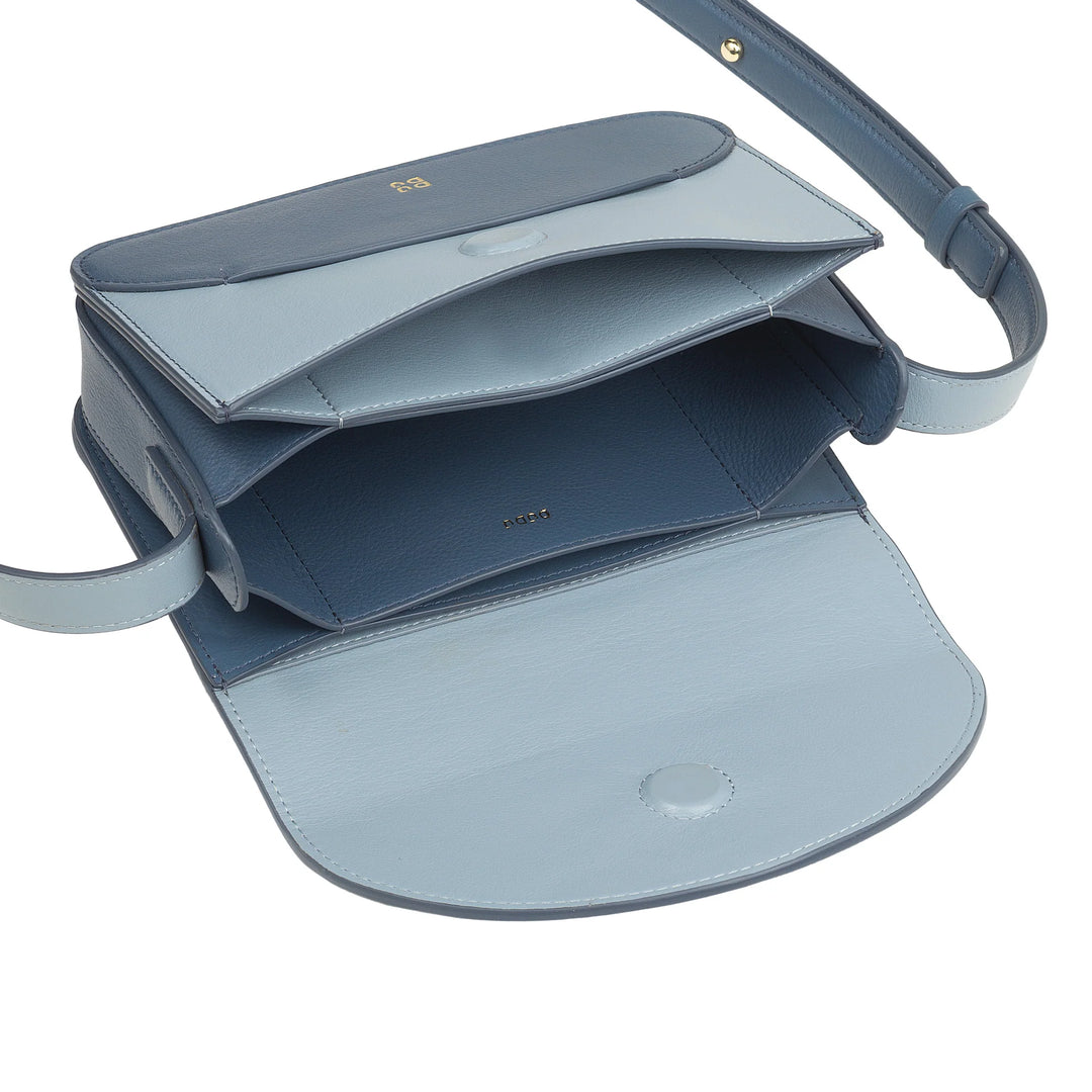 DUDU Mini Borsa a Tracolla Donna in Pelle - Borsa Donna Piccola Elegante Crossbody con Tracolla Regolabile, Compatta, Envelope