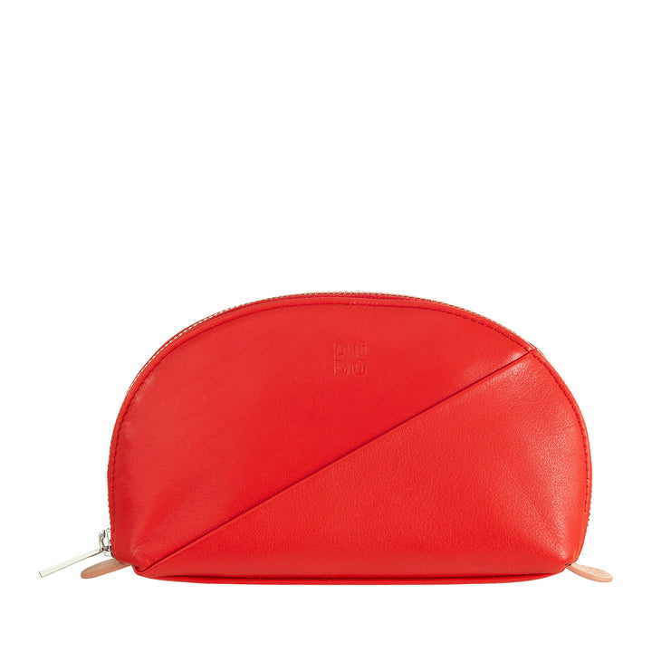 DUDU Mini Pochette per Borsa in Pelle, Astuccio Porta Trucchi da Viaggio, Piccola Trousse con Cerniera da Borsetta, Design Colorato