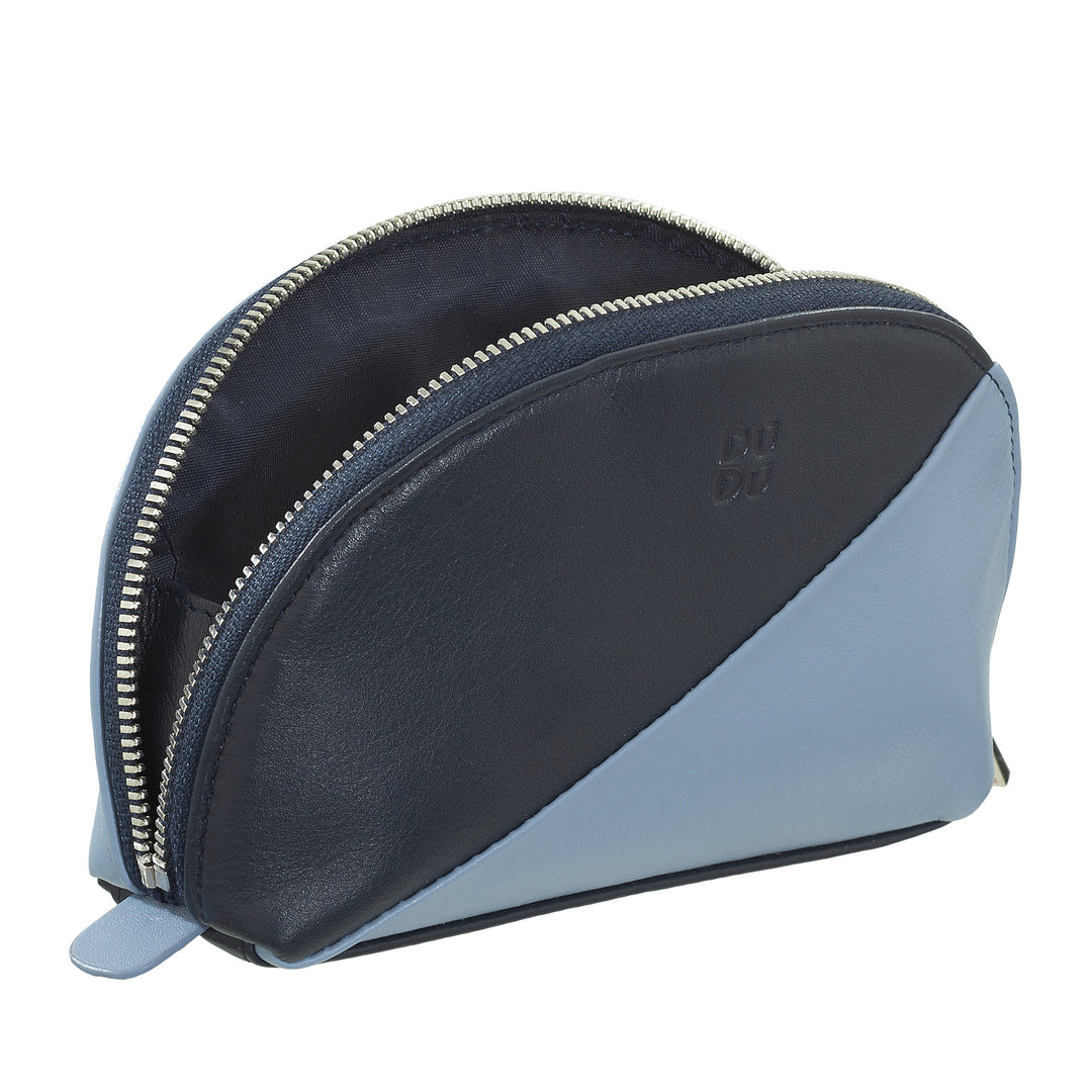 DUDU Mini Pochette per Borsa in Pelle, Astuccio Porta Trucchi da Viaggio, Piccola Trousse con Cerniera da Borsetta, Design Colorato