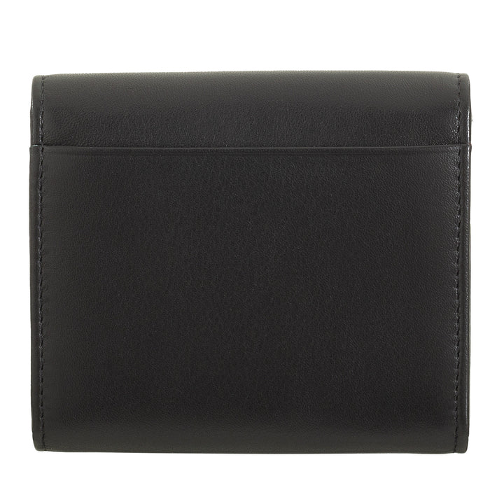 DUDU Mini Portafoglio Donna Slim in Vera Pelle con Portamonete Zip, Chiusura a Bottone, Portafogli Colorato Compatto