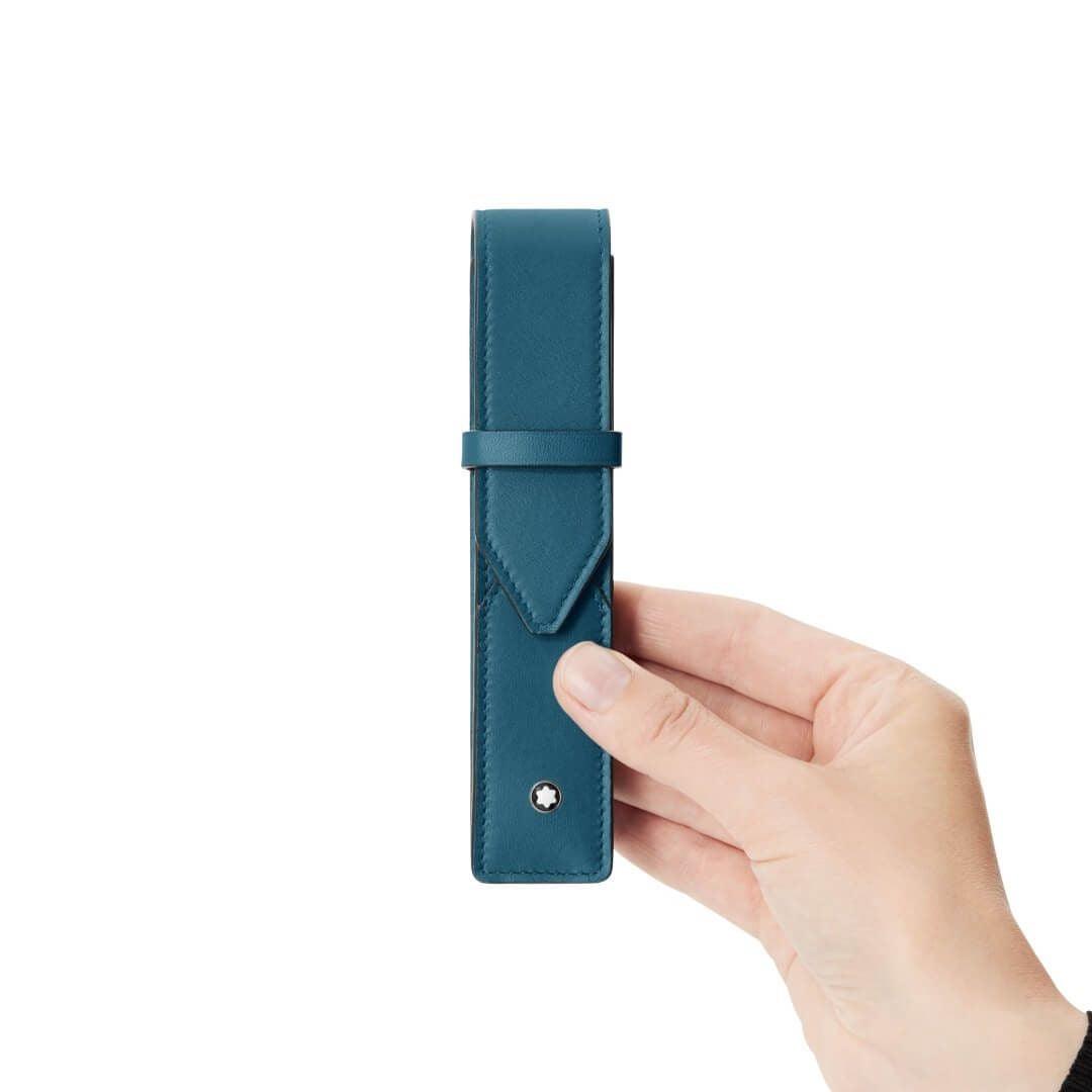 Montblanc astuccio per 1 strumeno da scrittura Meisterstück Selection Soft ottanio 131270 - Capodagli 1937