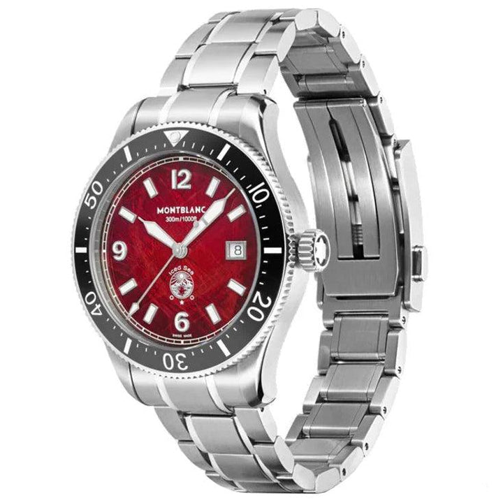 Montblanc orologio Iced Sea Date 41mm bordeaux automatico acciaio 132291 - Capodagli 1937