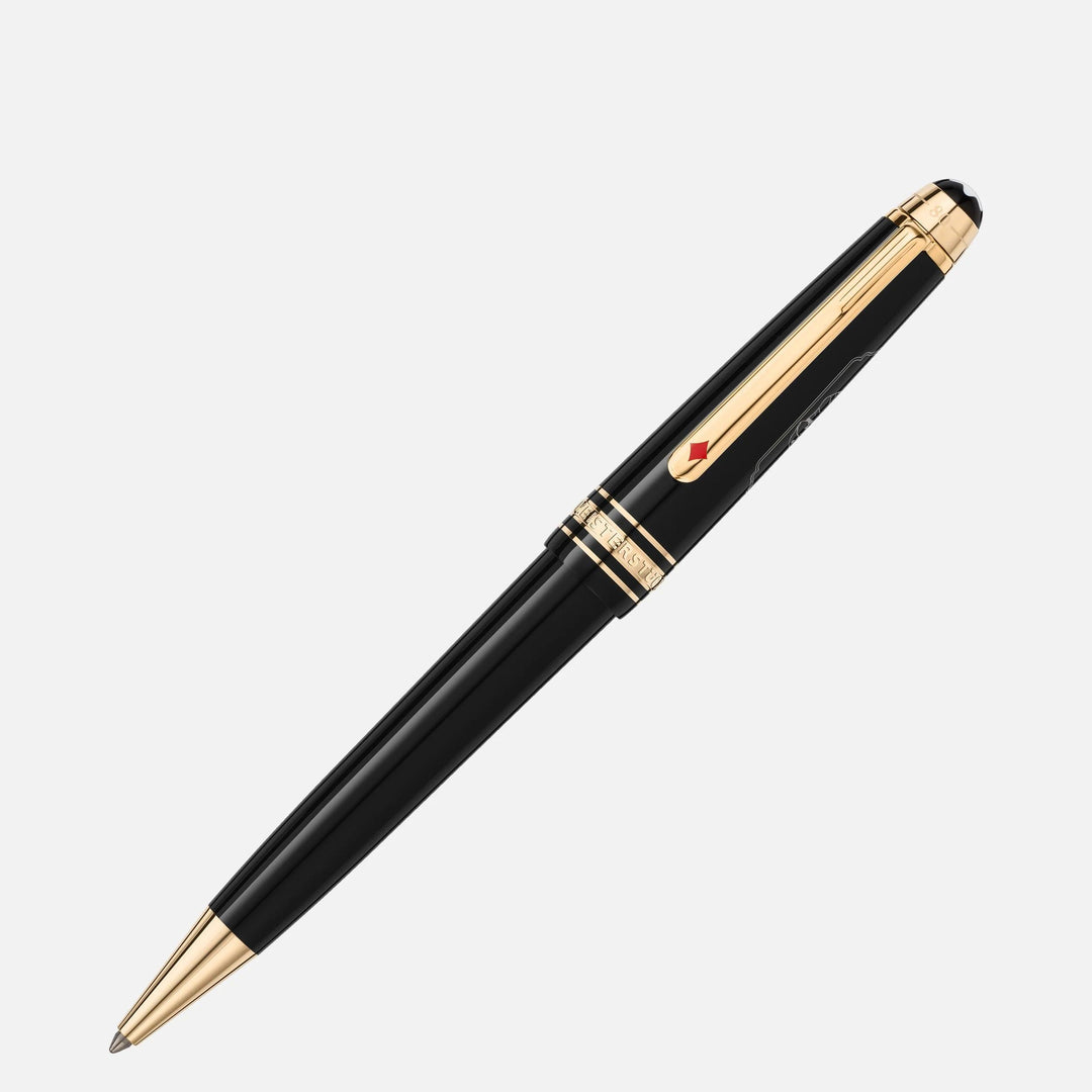 Montblanc penna a sfera Midsize Meisterstück Around the World in 80 Days grigio scuro 128380 - Capodagli 1937