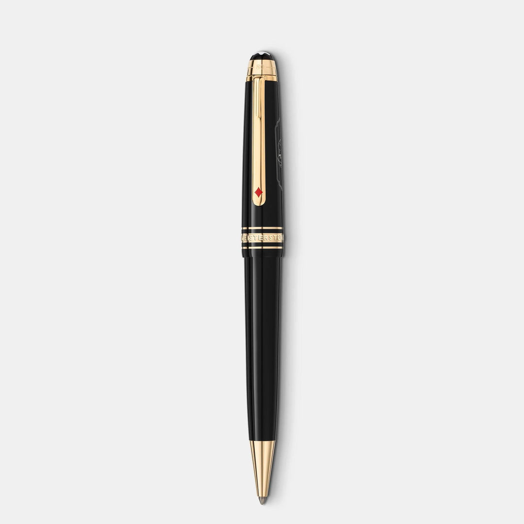 Montblanc penna a sfera Midsize Meisterstück Around the World in 80 Days grigio scuro 128380 - Capodagli 1937