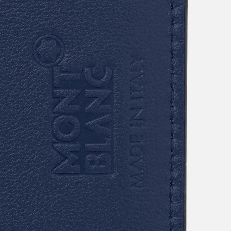 Montblanc porta carte 8 scomparti con cerniera Meisterstück blu 131698 - Capodagli 1937